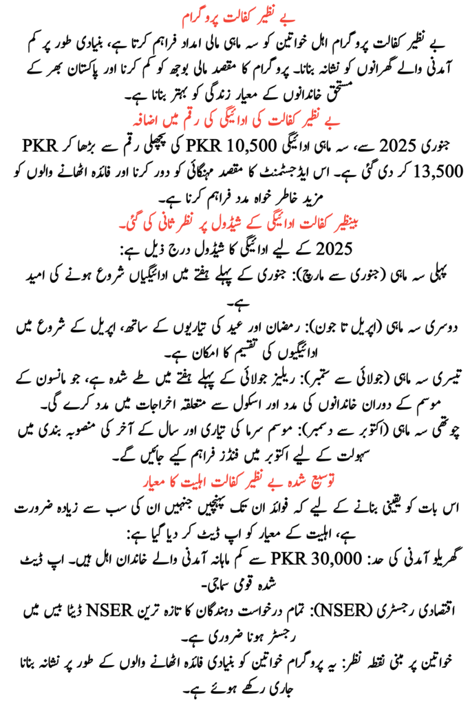 Benazir Kafaalat 2nd Phase Payment