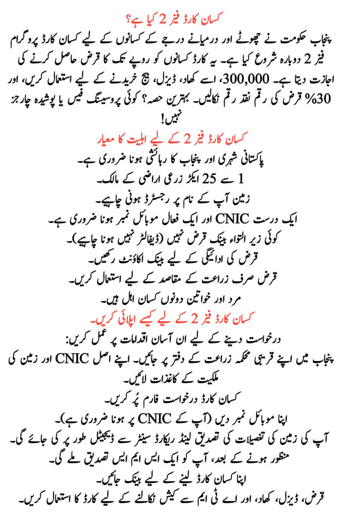 Kisan Card Phase 2 Start