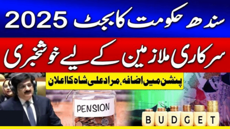 Sindh Budget 2025: Pay and Pension Boost