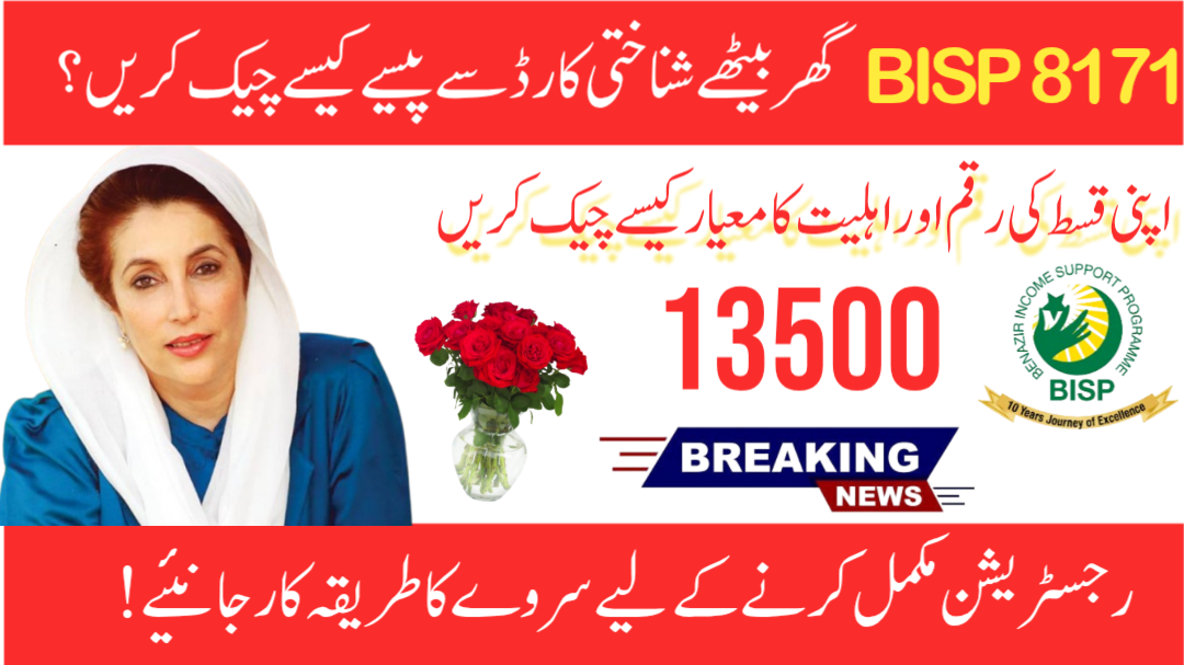 BISP 8171 CNIC Check 2025 – Get Rs.13,500 Easily