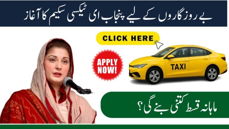 Punjab Government Launches E-Taxi Scheme 2025 on Easy Monthly Installments